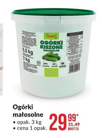 Makro Ogórki małosolne 3kg oferta