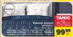 Carrefour Komplet pościeli satynowej 220 x 200 cm + 2 70 80 Detexpol oferta