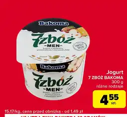 Globi Jogurt jabłko-pomarańcza Bakoma 7 Zbóż Men oferta