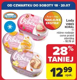 Carrefour Lody mascarpone i malina Koral Vibes oferta