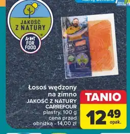 Carrefour Łosoś wędzony plastry Jakość Z Natury Carrefour oferta