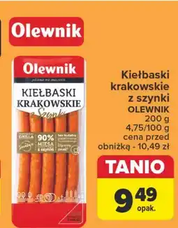 Carrefour Kiełbaski krakowskie Olewnik oferta