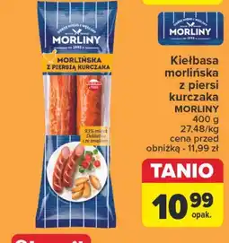 Carrefour Kiełbasa morlińska z piersią kurczaka Morliny oferta