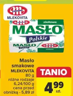 Carrefour Masło ziołowe Mlekovita Polskie oferta