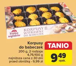 Carrefour Korpusy do babeczek Kraina Wypieków oferta