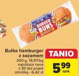 Carrefour Bułka do hamburgerów z sezamem Dan Cake oferta