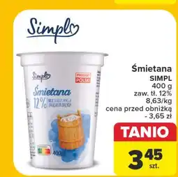 Carrefour Śmietana 12% Simpl oferta