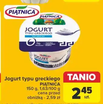 Carrefour Jogurt typu greckiego naturalny Piątnica oferta