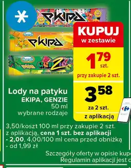 Lód truskawkowy Koral Ekipa