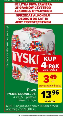 Carrefour Express Piwo Tyskie Gronie oferta