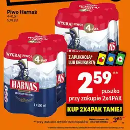 Delikatesy Centrum Piwo Harnaś oferta