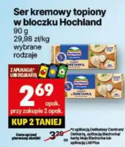 Delikatesy Centrum Ser kremowy topiony w bloczku Hochland oferta