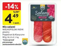 Intermarche Salami pepperoni & klasyczne z indyka Wielkopolski Indyk oferta