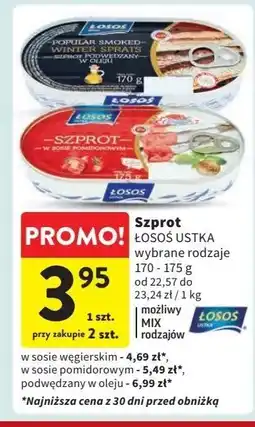 Intermarche Szprot w sosie węgierskim Łosoś Ustka oferta