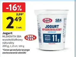 Intermarche Jogurt naturalny wysokobiałkowy Mlekovita Sba oferta