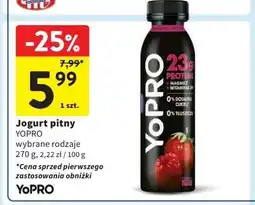 Intermarche Jogurt truskawka-malina Danone Yopro oferta
