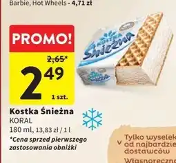 Intermarche Lód śmietankowy Koral Kostka Śnieżna oferta