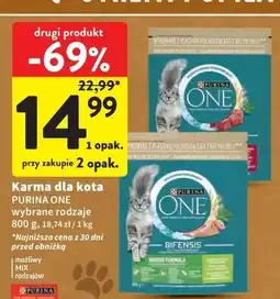 Intermarche Karma dla kota sterilcat wołowina i pszenica Purina One oferta