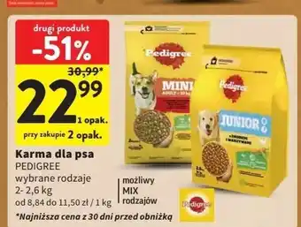 Intermarche Karma dla psa wołowina drób Pedigree Vital oferta