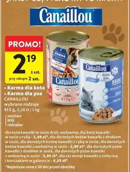 Intermarche Karma dla szczeniąt z cielęciną i kurczakiem Canaillou oferta