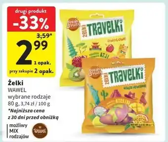 Intermarche Żelki smak azji Wawel Travelki oferta