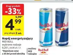 Intermarche Napój energetyczny bez cukru Red Bull oferta