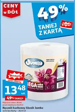 Auchan Ręcznik papierowy mega Słonik Jumbo oferta