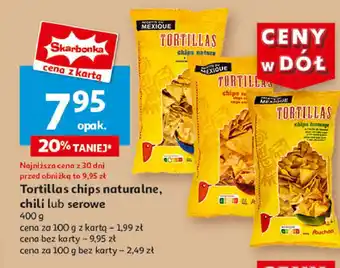 Auchan Tortilla chips serowe Auchan oferta