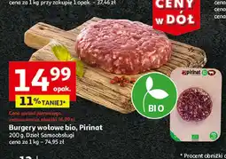 Auchan Burger wołowy bio Pirinat oferta