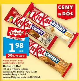 Auchan Baton Kitkat Chunky Peanut Butter oferta