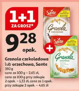 Auchan Płatki czekoladowe Sante Granola oferta