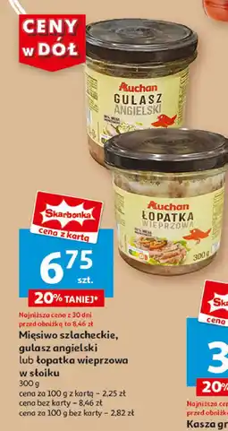 Auchan Łopatka wieprzowa Auchan oferta