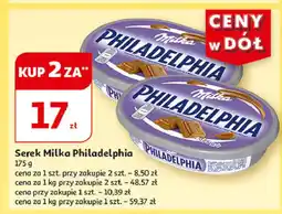 Auchan Serek kremowy czekoladowy Milka Philadelphia oferta