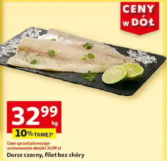 Auchan Dorsz czarny filet bez skóry oferta