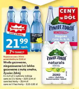 Auchan Woda mocny gaz cytryna mięta Żywiec Zdrój oferta
