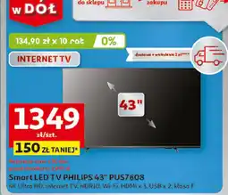 Auchan Telewizor 43'' 43pus7608/12 Philips oferta