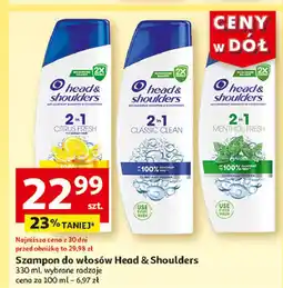 Auchan Szampon do włosów mentol 2w1 Head&Shoulders oferta