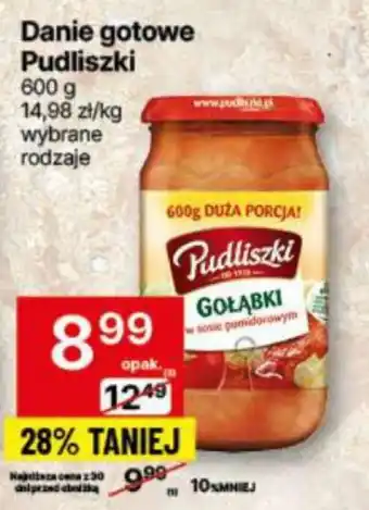 Delikatesy Centrum Danie gotowe Pudliszki oferta