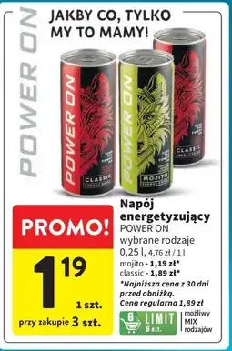 Intermarche Napoj energetyzujacy Power On oferta