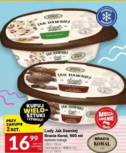 Lody Jak Dawniej Bracia Koral 900 ml