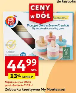 Auchan Puzzle montessori One Two Fun oferta