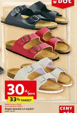 Auchan Klapki męskie 36-46 oferta