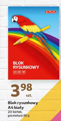 Auchan Blok rysunkowy a4/20 k. Herlitz oferta