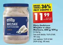 Biedronka Filety śledziowe Marinero oferta