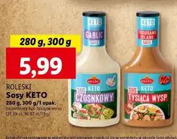 Lidl Sos czosnkowy Roleski Keto oferta