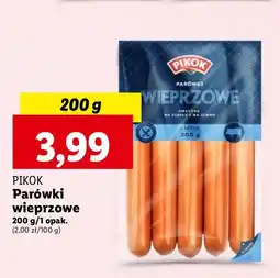 Lidl Parówki wieprzowe Pikok oferta