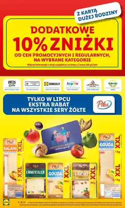 Lidl Ser gouda plastry Pilos oferta