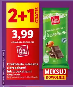 Lidl Czekolada z orzechami laskowymi Fin Carre oferta