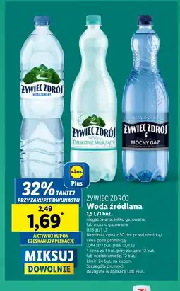Lidl Woda niegazowana Żywiec Zdrój oferta