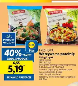 Lidl Warzywa na patelnie po hiszpańsku Freshona oferta
